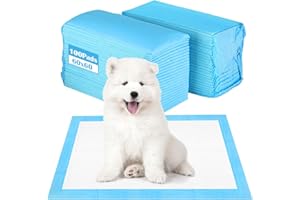 CIOXSOIO 100 Stück PIPI Matten für Hunde und Welpen, 60X60cm Trainingspads Wickelunterlagen Einweg, 5-lagiges Auslaufsicheres Schnell Trocknender, Einmalunterlagen Inkontinenzunterlage