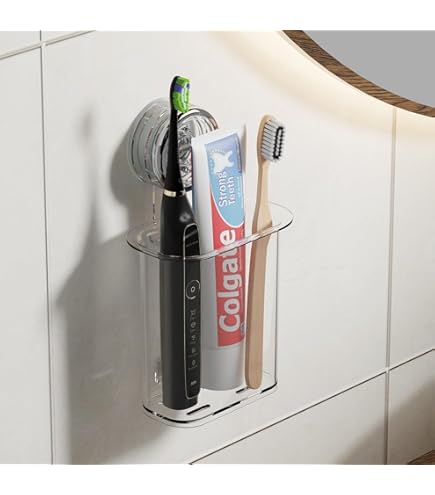 Portaspazzolino A Ventosa Argento - Senza Foratura, Compatto E Pratico - Foto 8