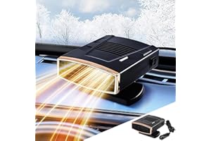 DAZZTIME Chauffage de Voiture,Dégivreur de Voiture,Chauffage pour Voiture,Chauffage et Dégivreur avec Radiateur Soufflant 2 en 1,Chauffage Portable pour Véhicule,Chauffage de Voiture pour l'hiver