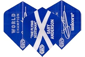 Unicorn Ultrafly Dart trajets - 100 Micron - Métallique - Gary Anderson - 1 Lot (3 Vols)