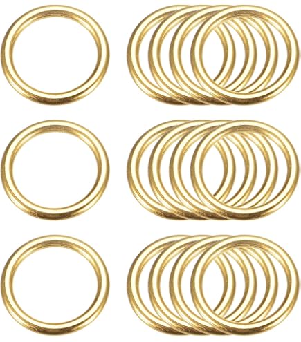 Sourcing Map O-Ring Schnallen Set - 6 Stück Zinklegierung Für Taschen & DIY Projekte