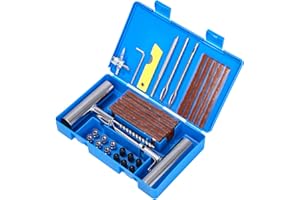 TIDEVAN 58-częściowy zestaw do naprawy opon, zestaw naprawczy do opon samochodowych, narzędzie do naprawy, do ATV, ciężarówek, traktorów, motocykli