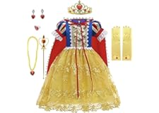 Yalla Baby Girls Dress Costume for Kids Girls Princess Dress Up with Free Accessories - 90-140 cm 3-12 Years Birthday Party C