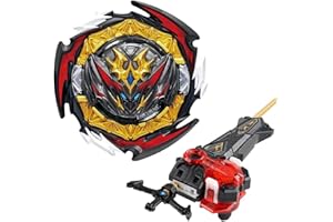 Netoke Gyros Kreisel Set, 4D Metall Fusion Kampf Kreisel, Mit Battling B-200 Heiliges Schwert Launcher LR Geschenk-Set, Modelle: B-180