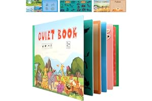 KOIROI Quiet Book, spokojna książka Montessori for Toddlers, zabawka sensoryczna 3D, interactive busy book, zabawka Montessori dla dzieci od 1, 2, 3, 4 lat, zabawka dla małych dzieci