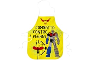 STAMPATEK Grembiule Divertente Barbecue Combatto contro i, regalo Amico per Amanti della griglia, Cucina Grigliare Grembiuli idea Regalo BBQ