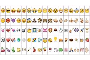 MAISON & WHITE A4 Cinematic Lightbox | Includes 85 Emoji Signs | Illuminated Light Up Box Sign | Battery or USB Powered | Perfect Decorative Gift | Pukkr (Booster Pack)