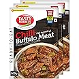 TASTY NIBBLES Ready to Eat Chilli Buffalo Meat 200GM Pouch| Kerala Special | Open Heat & Eat | Non-Vegetarian | No Added Preservatives | Japanese Retort Technology 200GM Pouch [Pack of 3]