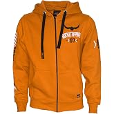 ROCK-IT Apparel Mens Racer 07 Inch Hooded Jacket Heavy Hoodie Zip Hoody S-5XL Ziphood with Hood Zip and Fleece Inside Colour Grey and Navy Blue