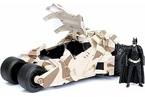JADA TOYS- Batmobile Trumble Camo Batman Voiture Miniature de Collection, 98543CAM, Sable, 1/24ème
