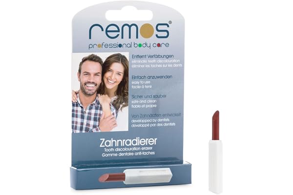 REMOS Gomme dentaire - polisseur en cas décoloration due tabac, thé, café & vin