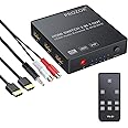 HDMI Converter 3x1 HDMI Switch with Audio Extractor Analog Optical Toslink SPDIF Output Support 4K 3D with IR Remote HDMI Cab