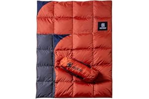 OneTigris Down Camping Blanket for Cold Weather Packable Puffy Backpacking Lightweight Quilt Hiking Gardening Travel Beach Picnic