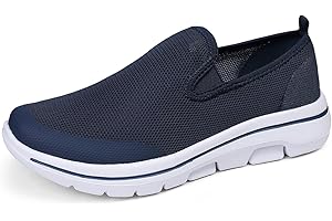 Meik Mangni Baskets Mode Femme Chaussures Slip on Sneakers Homme Respirantes Chaussures de Sport Marche Taille:37-49 EU