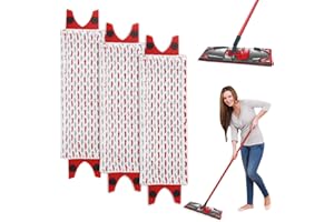 NEIVEINO 3 Pièces Serpillere Recharge pour Vileda Balai Microfibre Kit, pour Vileda Ultramax Mop/UltraMax Plus 2 en 1 Absorbante Recharge, pour Enlevez Les Taches Sales Gardez Le Sol Propre