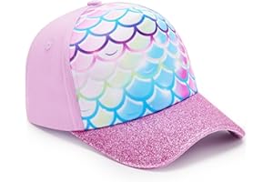 WAWSAM Mädchen Baseballkappe Verstellbarer Kinder Snapback Trucker Cap Baumwolle Mädchen Baseball Mütze Sonnenhut