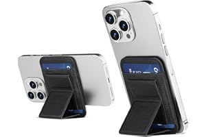 Aunote Porte-Cartes Magnétique Compatible avec MagSafe, Wallet pour iPhone 14 Pro Max/14 Plus/14/13 Pro Max/13/12 Pro, Accessoires MagSafe, Noir