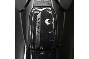 labelbike - Autocollant en Résine Gel 3D Protection Portière Réservoir Compatible Yamaha Tmax 560 - Carbone Argent