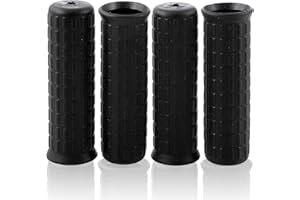 XIAONIU 4 Stück Schubkarrengriffe Innendurchmesser 30mm Länge 12cm Schubkarren Universal Griffe Rundrohre Schwarz Ersatzgriffe Gummi Karrengriff