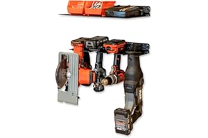 StoreYourBoard Werkzeug-Organizer-Set, hält Bohrmaschinen und Elektrowerkzeuge, Regal, Wandhalterung Garage Lagerregal