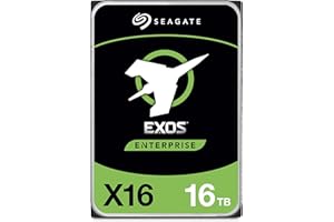SEAGATE TECHNOLOGY Seagate ST16000NM001G Exos X16 - Disco duro interno de 3,5" Enterprise HDD, SATA 3.0 (6GB/S), 7200 rpm, 256 MB de caché, 4,16 ms, OEM