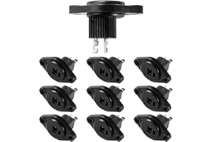 KUOQIY 10 PCS 2 Pin DIN Speaker Socket, 2 Pin HiFi Loudspeaker Cable Connector with Solder Connection, for HiFi Loud Speaker Devices