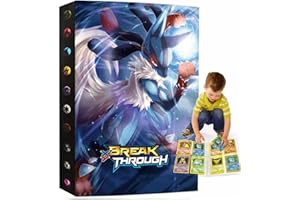 TBTBO Classeur Carte, Album de Cartes GX Vmax Capacité de 240 Cartes - Matériau de Haute Qualité, Facile à Ranger, Cadeau Spécial pour Collectionneurs(2X-7)