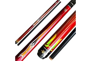 Tai ba cues Billardqueuestab, 13 mm Spitze, kurz, 121,9 cm, Junior-Kinderqueue, Hartholz, kanadischer Ahorn, professioneller Billard-Queue, 515 g, Blau / Schwarz