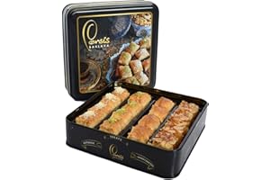 Persis 350g Luxury Vegan Baklava Gift Box | UK SALSA Certified | Perfect Christmas and New Year Sweets |Handmade Baklava with Cashew Almond, Walnut and Pistachio | Vegan Gifts (16 Pieces, 350g)