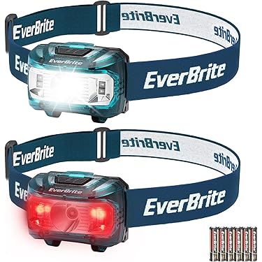 Karrong 2 Pack Rood Licht Koplamp Oplaadbare Waterdichte 280 Lumen 76g