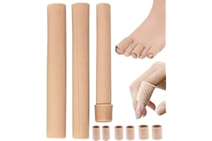 DEZP DEZ 3 PCS Proteggi Dita Piedi Dita a Martello correttore distanziatore Dita Piedi Protezione Tubolare Dita Piedi Proteggi Dita Protezione delle Dita Medie (s+m+l)