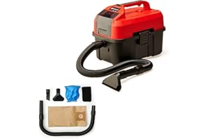 Einhell Cordless Wet And Dry Vacuum Cleaner 18V Power X-Change, Powerful 90mbar Cleaning Of Your Home, Car, Garage or Workshop, Without Battery TC-VC 18/10 Li Solo