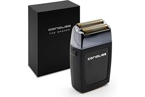 Corioliss The Shaver | Afeitadora Electrica Profesional | Láminas Titanio | Afeitado Preciso Hombre | Barba y Cabeza | Recargable | Batería 1,5 horas uso
