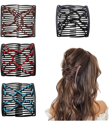 Pettine Per Capelli Per Donna Perline Magiche A Doppia - Foto 13