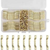 Crochet Pour Cadre Photo,Cintre En Dents De Scie Avec Vis En Dent De Scie100 Pieces Kit De Suspension De Tableauxavec 200 Vispour Horloges Peintures Artisanat Cadre Suspendu Avec Boite 88671822