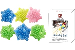 iSuperb 10 PCS Dryer Balls Set Tumble Dryer Balls Pack of 10，Laundry Balls for Tumble Dryer Reusable Dryer Balls for Home Clothes Cleaning