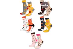 soxo Bawełniane Skarpetki Damskie Kolorowe Śmieszne Wzory 35-40 3-5 Par