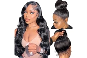 ALIPOP 360 Lace Front Wigs Human Hair Body Wave Brazilian Glueless Human Hair Wigs For Black Women 180% 360 Lace Frontal Wig Pre Plucked With Baby Hair 16Inch