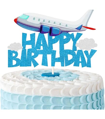 Ghirlanda Di Nuvole E Aeroplani - Striscione Per Feste A Tema Aereo, Pensionamento O Compleanno, Decorazione In Carta Pretagliata - 2