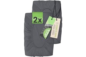 Emily´s Check Zestaw 2 poszewek na poduszki pod kark, poduszka zdrowotna, 30-35 x 45-50 cm, antracyt