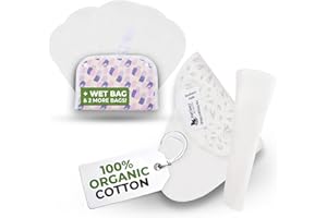 ‎NATISSY Öko STRING Slipeinlagen waschbar aus Bio Baumwolle (tanga, 7er-Pack); kleine, dünne Slipeinlagen Damen & Mädchen MADE IN EU; waschbar bei hoher T°; 100% atmungsaktiv (kein PUL) für täglichen Ausfluss