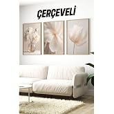 Kututr Ahşap &Ccedil;er&ccedil;eveli Mdf Tablo Seti Salon Ve Oturma Odası I&ccedil;in &Ccedil;t3086,&Ccedil;er&ccedil;eveli 3086 42 X 62
