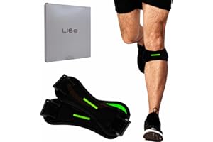 LIBe Rodillera Rotuliana, Unisex Ajustable 2 Uds, Línea Verde - Cinta Rotuliana para el Alivio de la Tendinitis, Rodilleras Menisco y Ligamento, Rodillera Deportiva Running para Gym, Correr, Voleibol