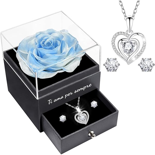 Set regalo di gioielli a forma di cuore per San Valentino da donna