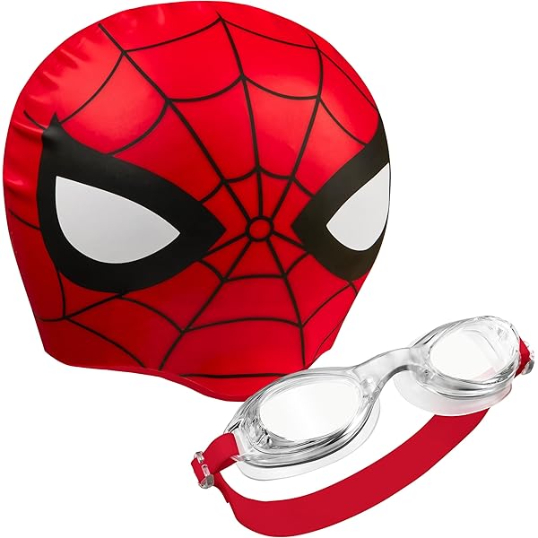 Cuffia Da Nuoto Silicone Tema Uomo Ragno - Impermeabile, Ipoallergenica, Per Bambini E Capelli Lunghi - Foto 7