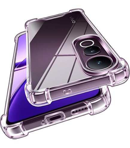 IVoler Cover Trasparente Anti-ingiallimento Per Vivo V50 Lite 4G/5G – Custodia Antiurto Grado Militare Con Paraurti Morbido TPU