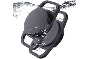 PZOZ 2 Pack AirTag Cat Collar,Air Tag Dog Holder Waterproof PC+Silicone Mute Pet GPS Tracker Case