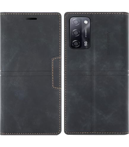 NEINEI Cover per OPPO A74 5G/A54 5G Custodia,Flip Folio Case con [Slot