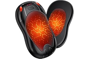 FANDLISS Chauffe Main Rechargeable Lot de 2, Chaufferette Main Électrique Reutilisable 10000mAh USB-C, 2 en 1 Magnétique 3 Niveaux 55°C Sécurité Intelligente, pour Golf Ski Voyage Outdoor, Cadeau Noel