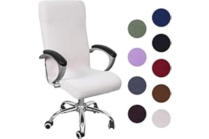 ‎SOUARTS Souarts Bezug für Bürostuhl Bürostuhl-Bezug Abnehmbare Elastische Universal Stretch Stuhlhussen Stuhlbezug Computer Stuhl Schreibtischstuhl Drehstuhl Office Chair Abdeckungen Hussen